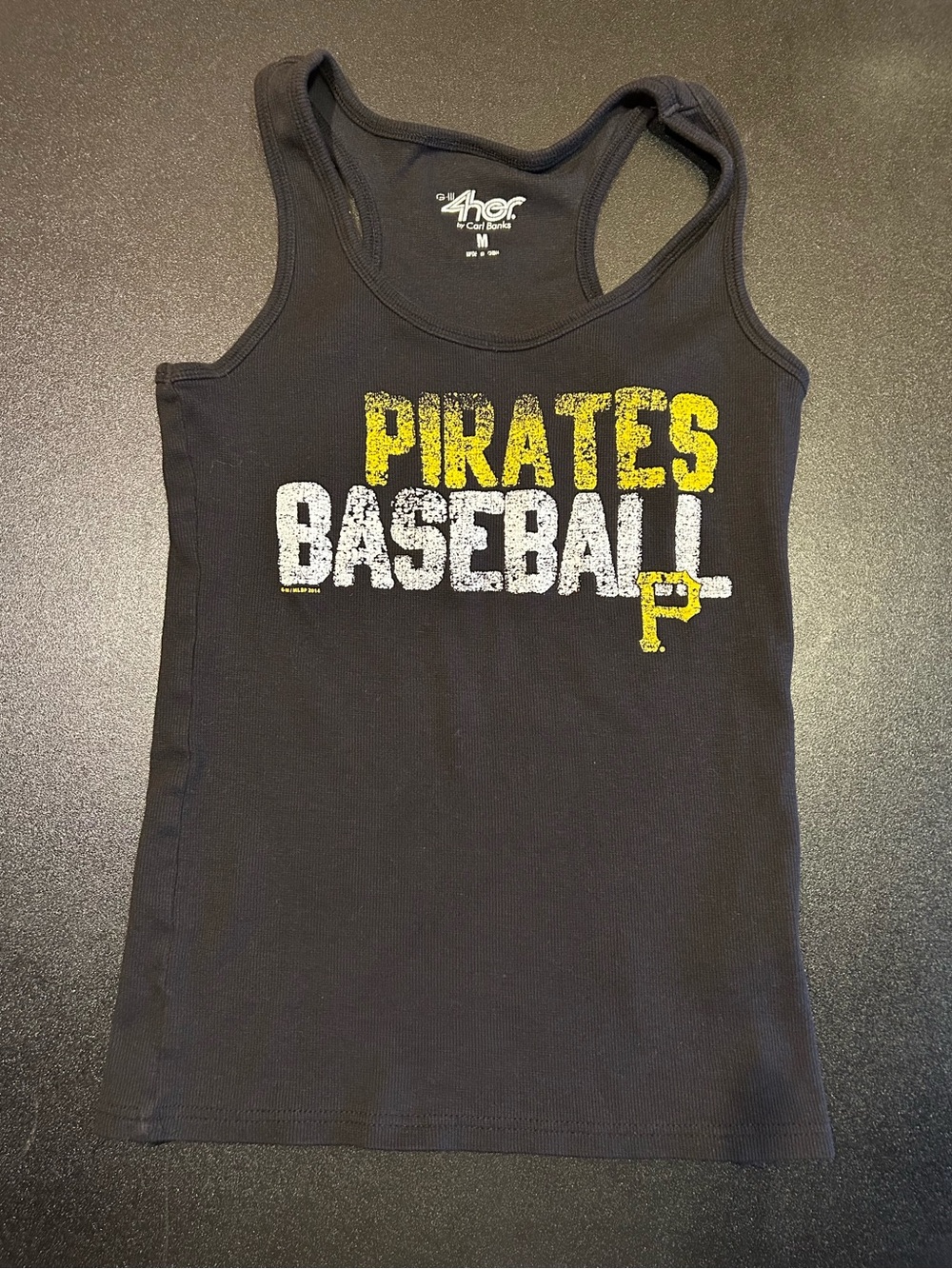 Women’s Black Razor Back Pittsburgh Pirates Tank